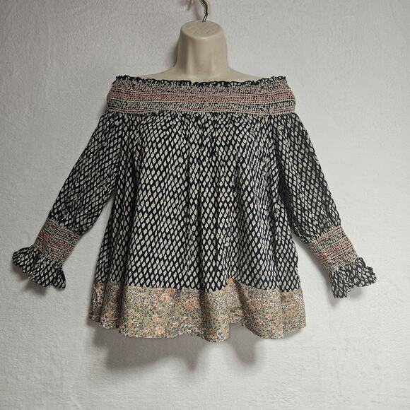 Anthropologie Vanessa Virginia Top SZ S boho Beach Coastal Preppy Cottagecore - Picture 4 of 10